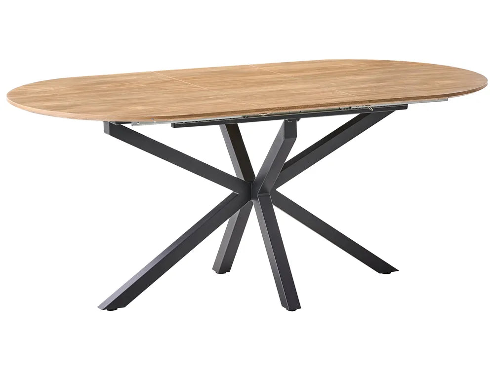 Uitschuifbare eettafel bruin 140/180 cm 90 cm