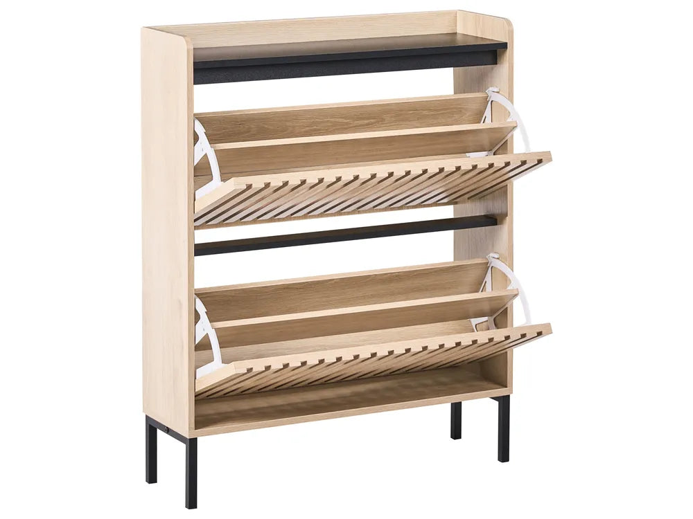 Schoenenkast lichtbruin