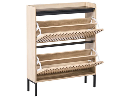 Schoenenkast lichtbruin
