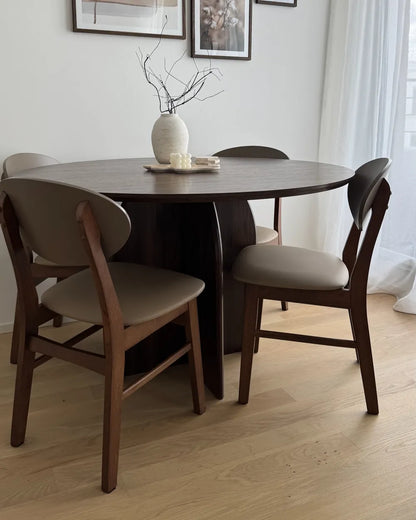 Eettafel Donkerbruin 120 cm x 120 cm