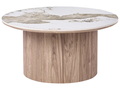 Salontafel van keramiek, bruin