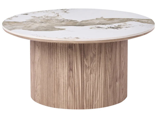 Salontafel van keramiek, bruin