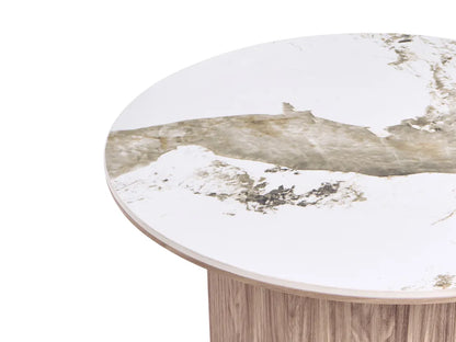 Salontafel van keramiek, bruin