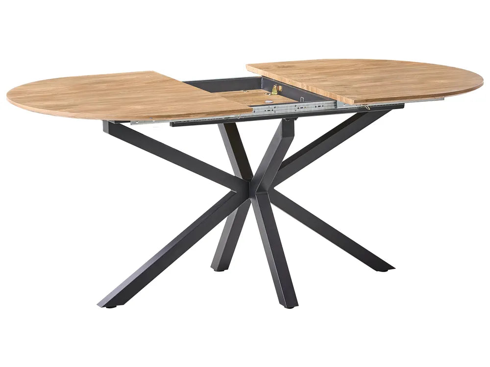 Uitschuifbare eettafel bruin 140/180 cm 90 cm