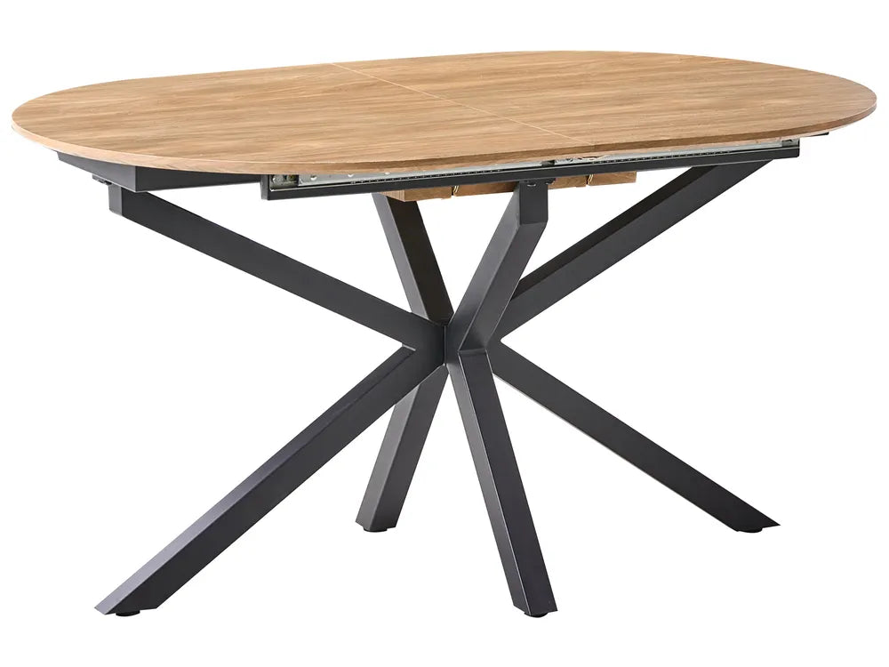 Uitschuifbare eettafel bruin 140/180 cm 90 cm