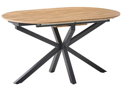 Uitschuifbare eettafel bruin 140/180 cm 90 cm