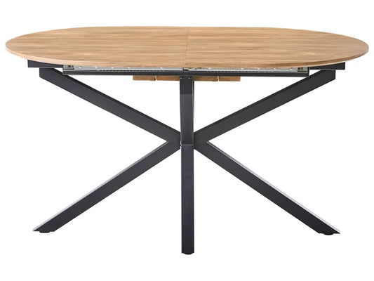 Uitschuifbare eettafel bruin 140/180 cm 90 cm