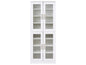 Shoe Storage Cabinet with LED Lights White