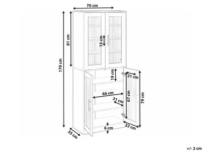 Shoe Storage Cabinet with LED Lights White
