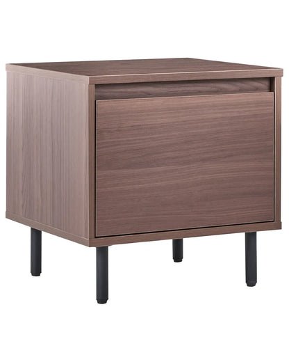 1 Drawer Bedside Table NIKEA Dark Brown