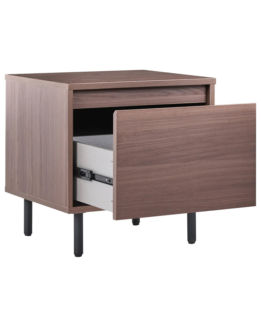 1 Drawer Bedside Table NIKEA Dark Brown