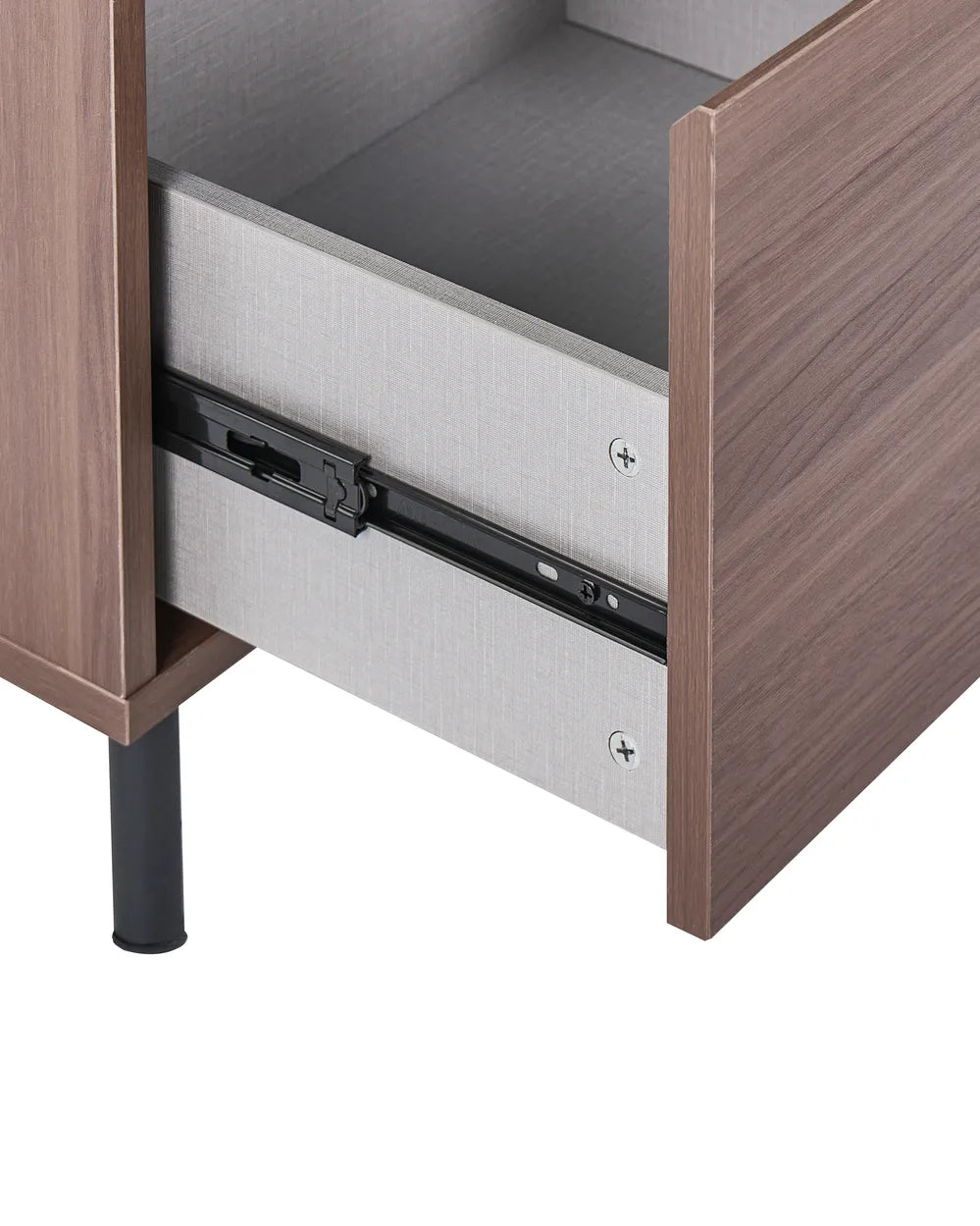 1 Drawer Bedside Table NIKEA Dark Brown