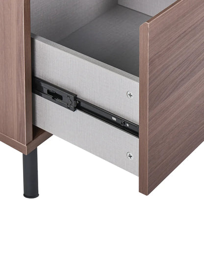 1 Drawer Bedside Table NIKEA Dark Brown