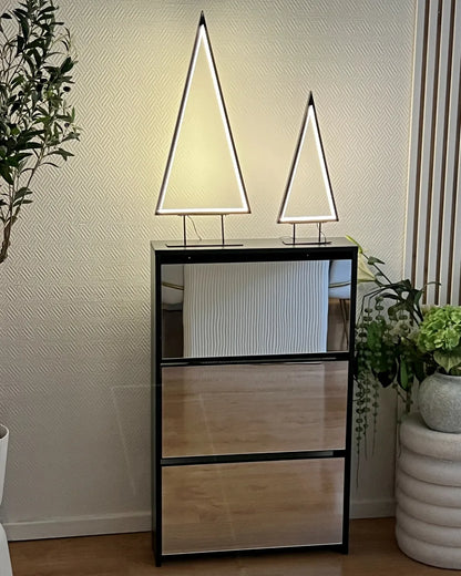 Schoenenkast met opbergruimte, zwart