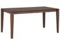 Eettafel donker walnoot 160 cm 90 cm