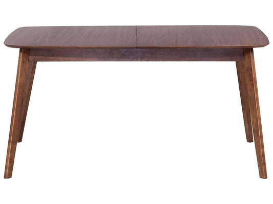 Uitschuifbare eettafel donker walnoot 150/190 cm 90 cm