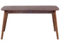 Uitschuifbare eettafel donker walnoot 150/190 cm 90 cm