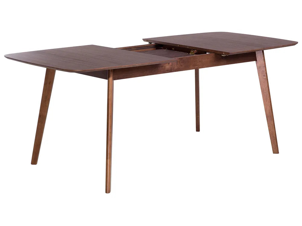 Uitschuifbare eettafel donker walnoot 150/190 cm 90 cm