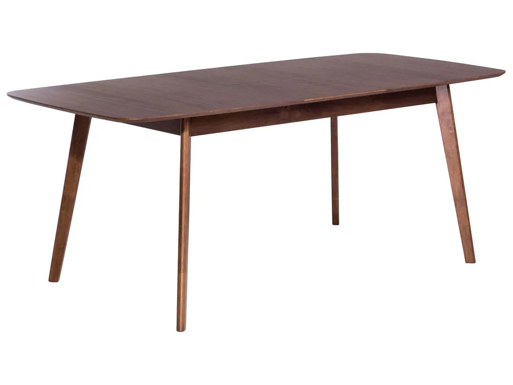 Uitschuifbare eettafel donker walnoot 150/190 cm 90 cm