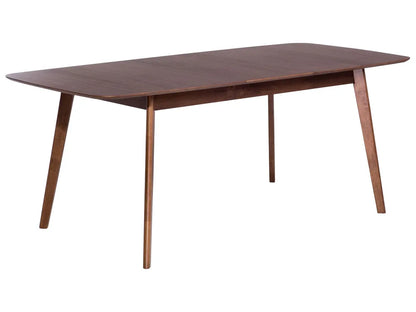 Uitschuifbare eettafel donker walnoot 150/190 cm 90 cm
