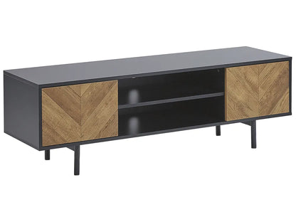 Tv-standaard bruin/zwart