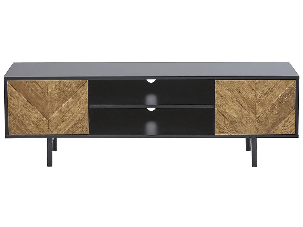Tv-standaard bruin/zwart