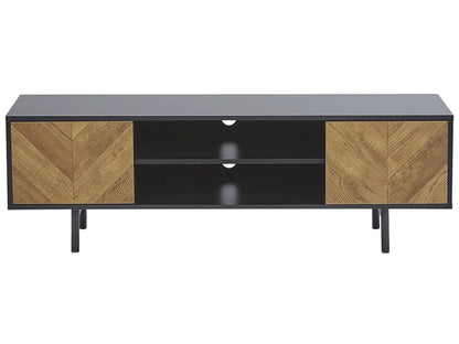 Tv-standaard bruin/zwart