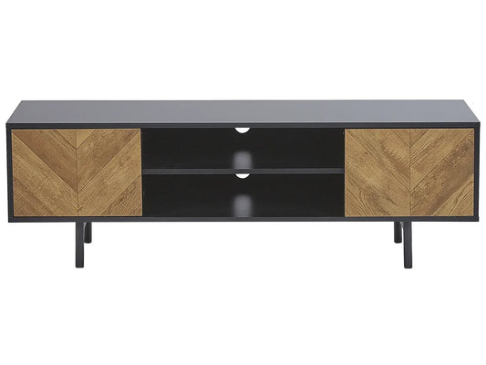 Tv-standaard bruin/zwart