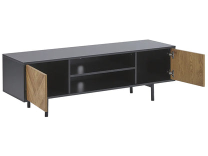 Tv-standaard bruin/zwart