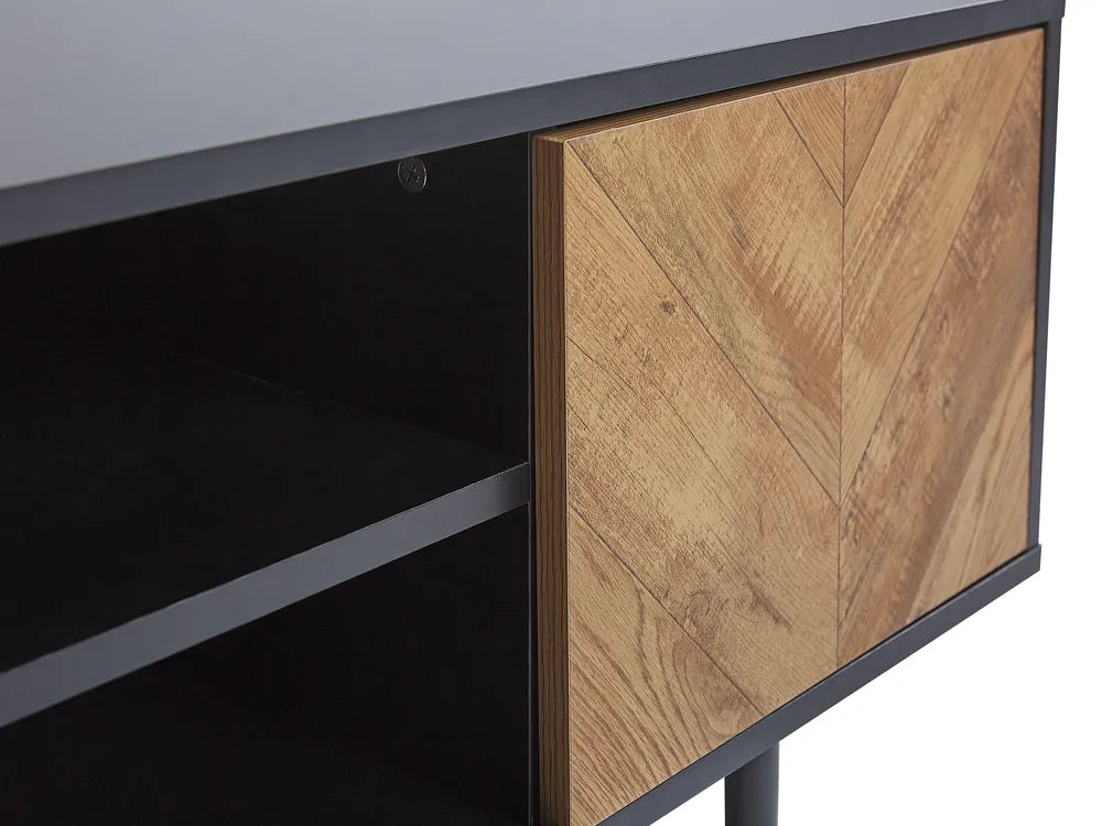 Tv-standaard bruin/zwart