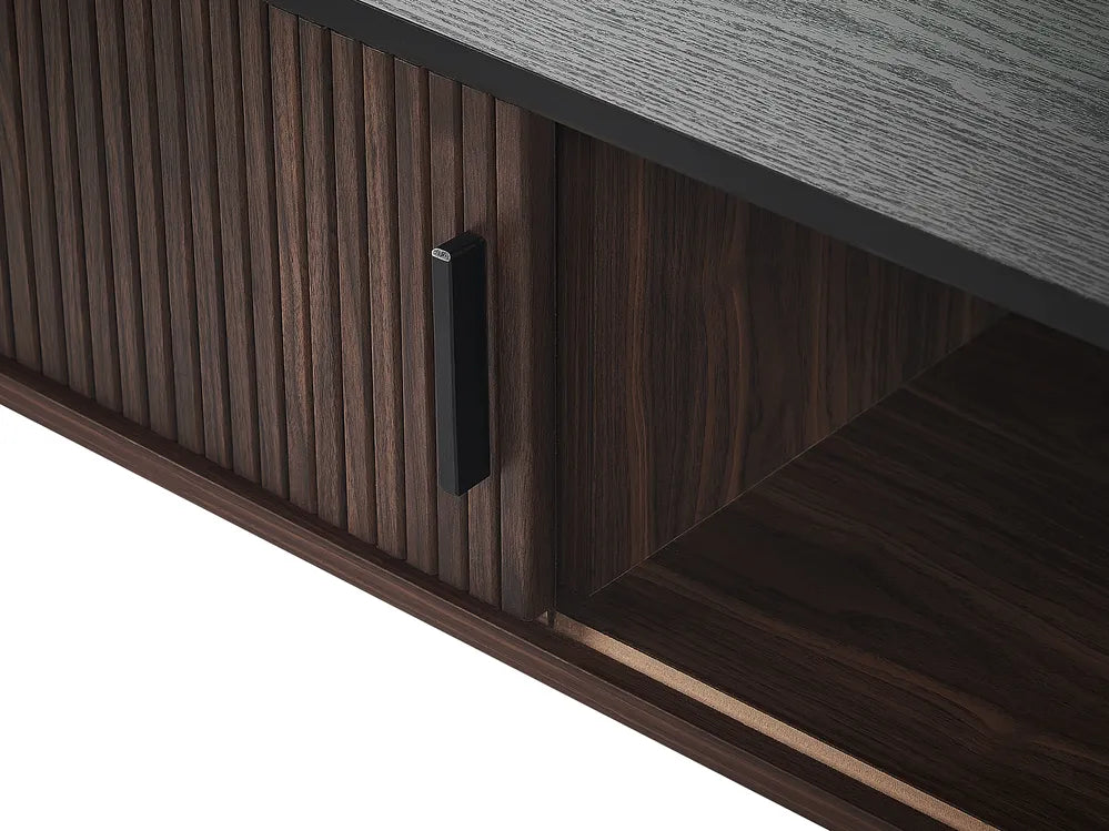 Donkerbruine salontafel met opbergruimte