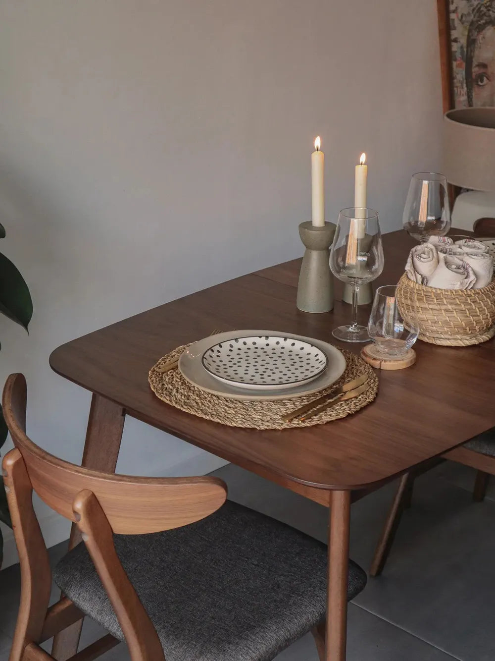 Uitschuifbare eettafel donker walnoot 150/190 cm 90 cm