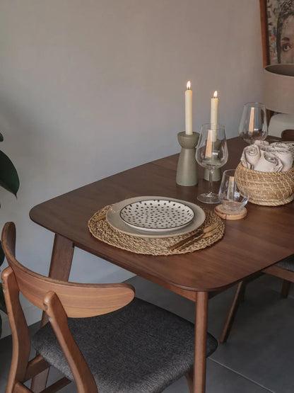 Uitschuifbare eettafel donker walnoot 150/190 cm 90 cm