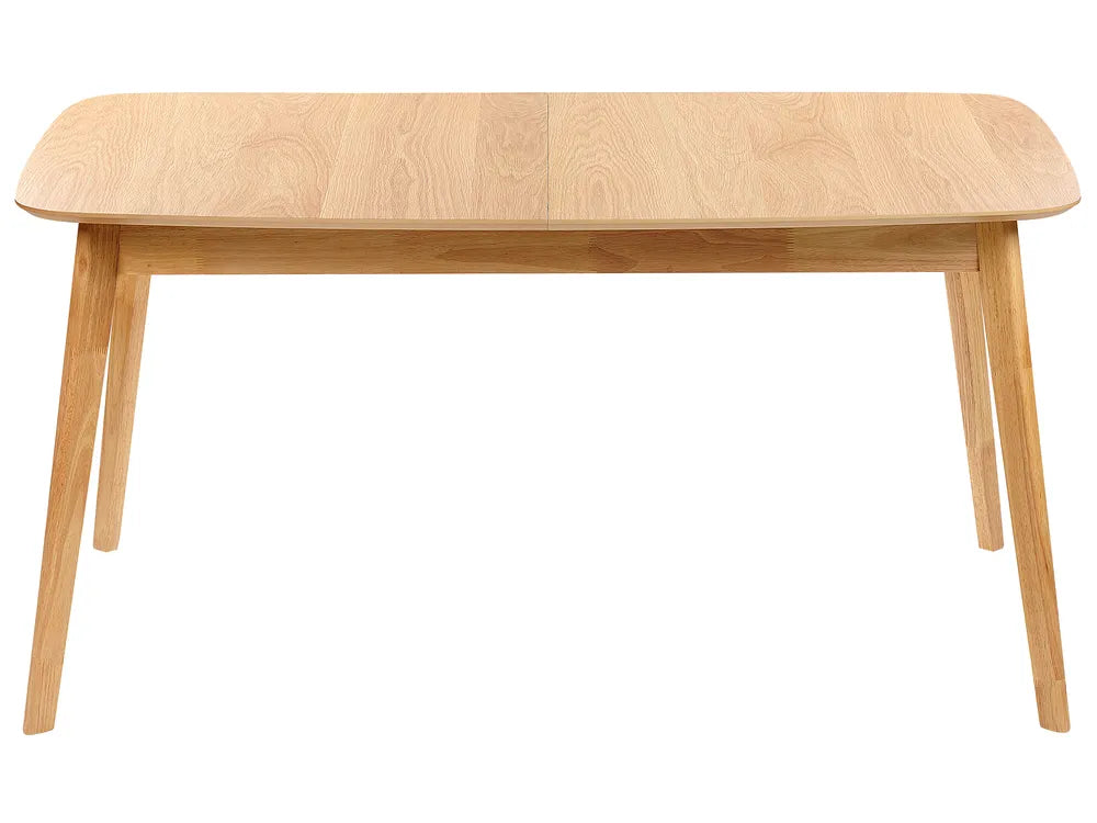 Uitschuifbare eettafel licht eikenhout 150/190 cm 90 cm