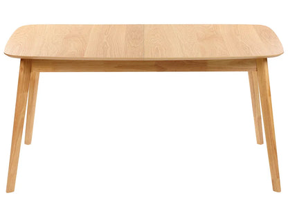Uitschuifbare eettafel licht eikenhout 150/190 cm 90 cm