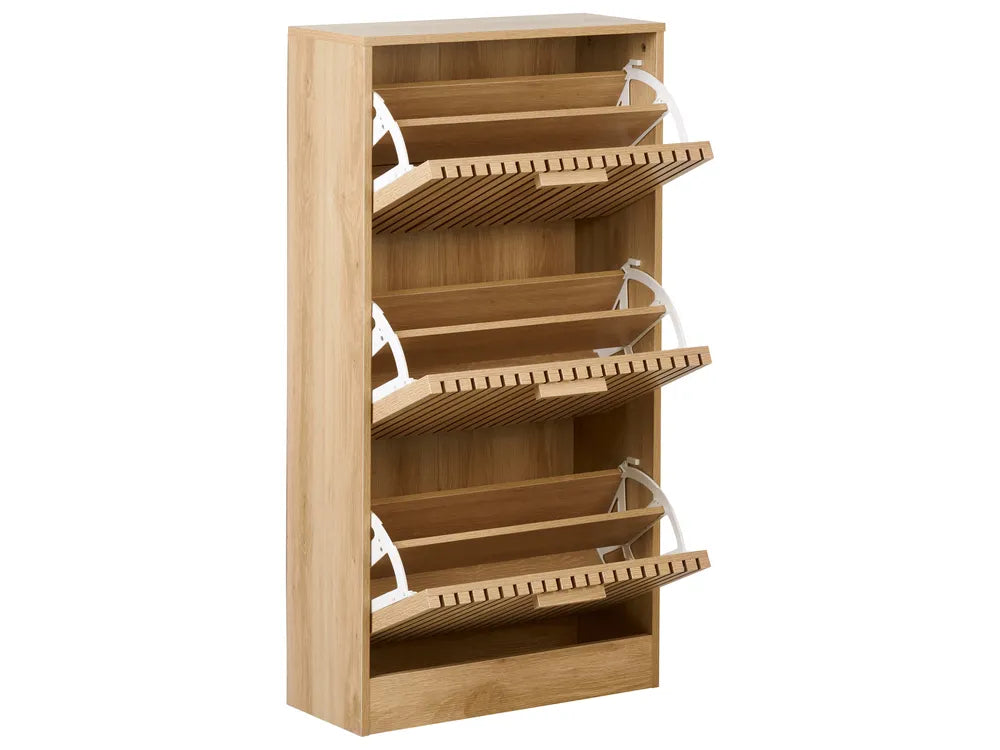 Schoenenkast lichtbruin