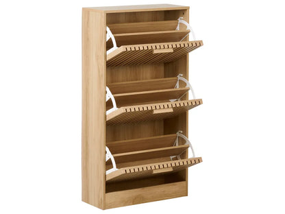 Schoenenkast lichtbruin