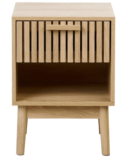 Nachtkastje met 1 lade, lichtbruin