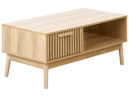 Salontafel lichtbruin met opbergruimte
