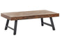 Salontafel van grenenhout, donkerbruin