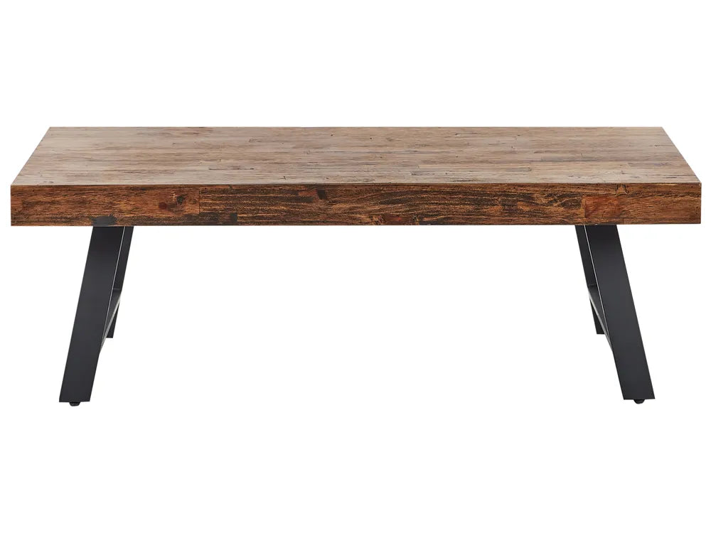 Salontafel van grenenhout, donkerbruin