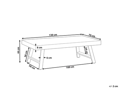 Salontafel van grenenhout, donkerbruin