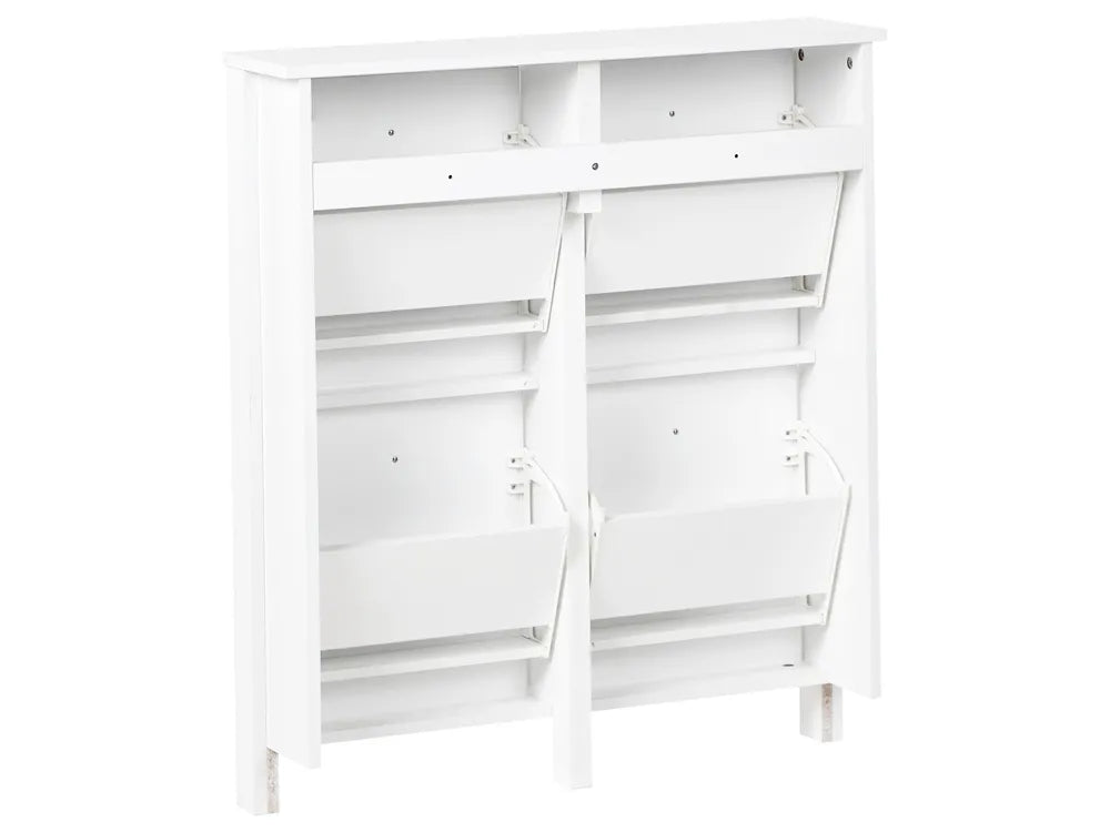 Witte schoenenkast