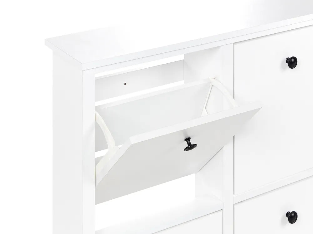 Witte schoenenkast