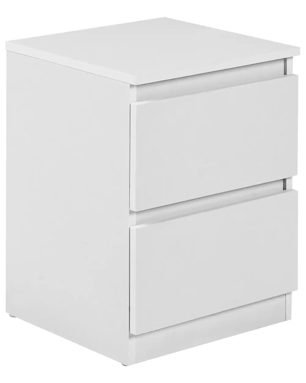 2 Drawer Bedside Table White