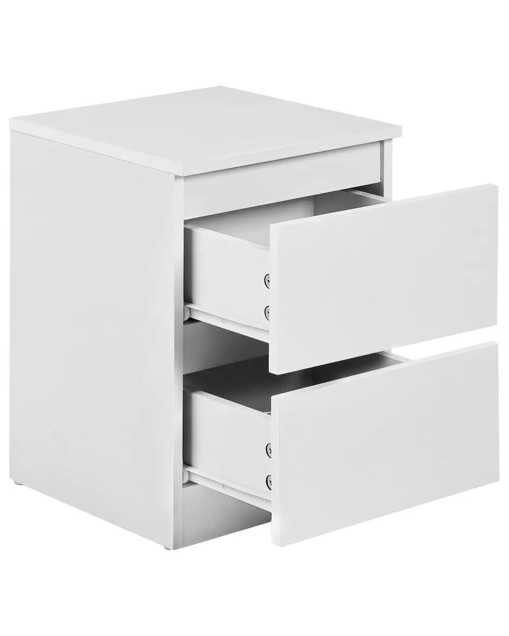 2 Drawer Bedside Table White