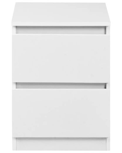 2 Drawer Bedside Table White
