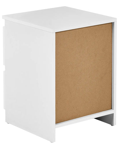 2 Drawer Bedside Table White