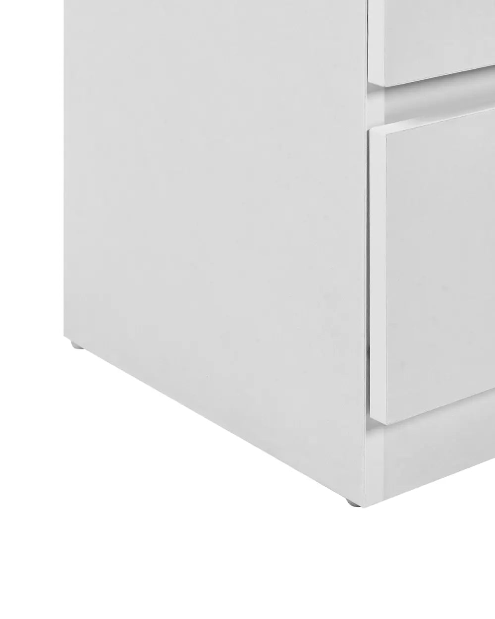 2 Drawer Bedside Table White