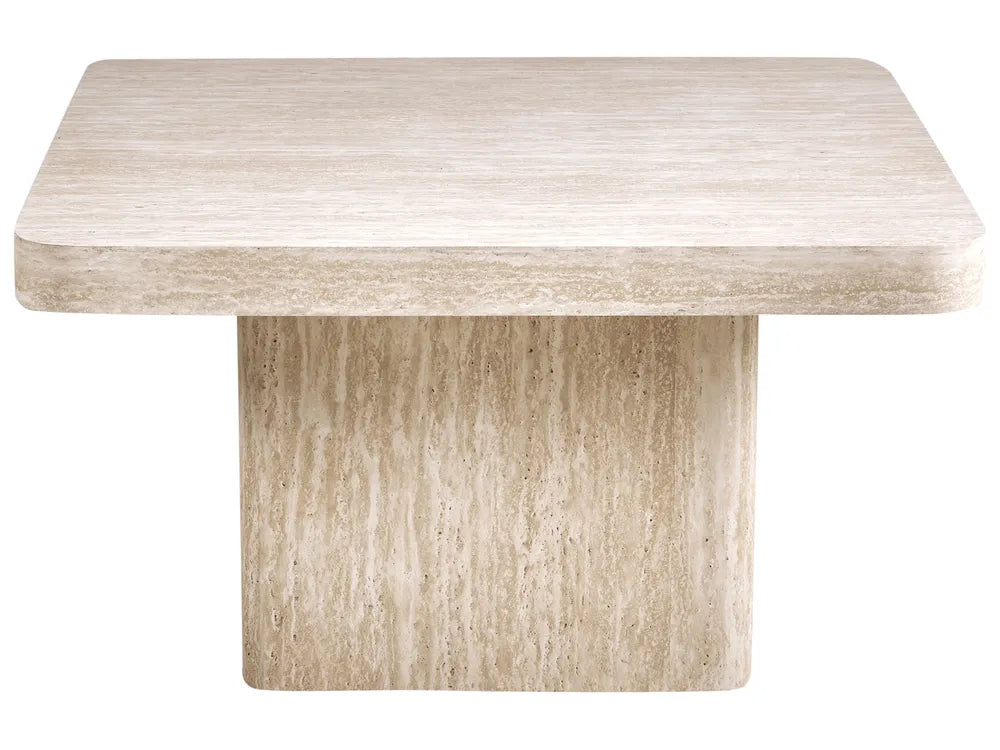 Salontafel met travertineffect